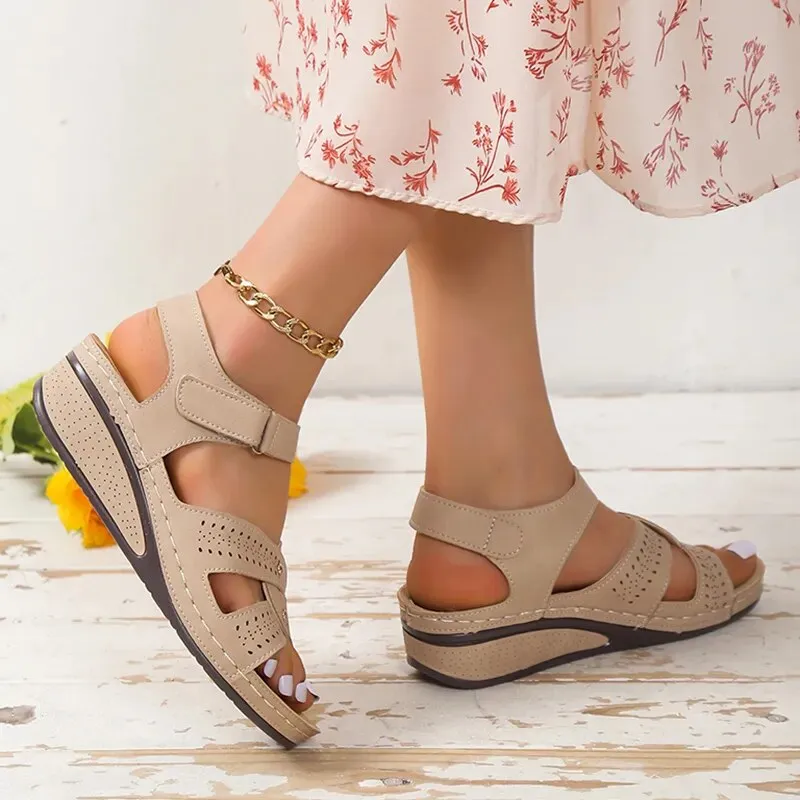 Size Fashion Wedge Sandals Women Summer 2023 Casual Platform Walking  Comfortable Non Slip Beach Shoes Woman