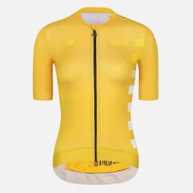 Skull Monton Cycling Jersey Womens Monday II Yellow