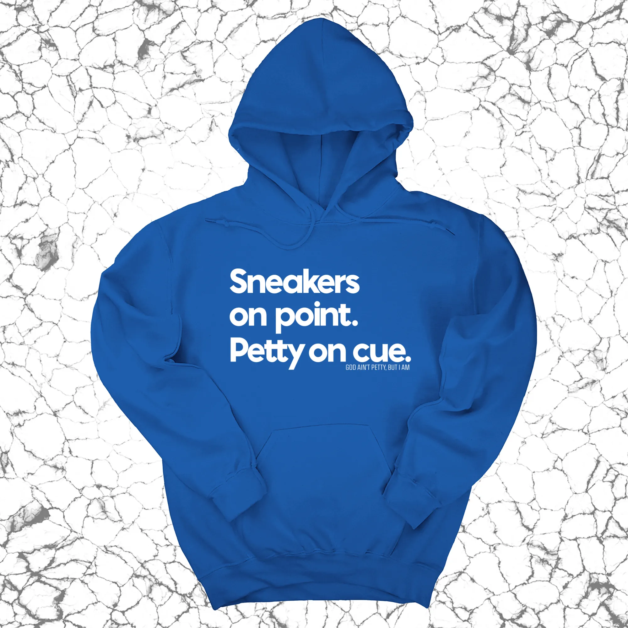 Sneakers on point. Petty On Cue Unisex Hoodie