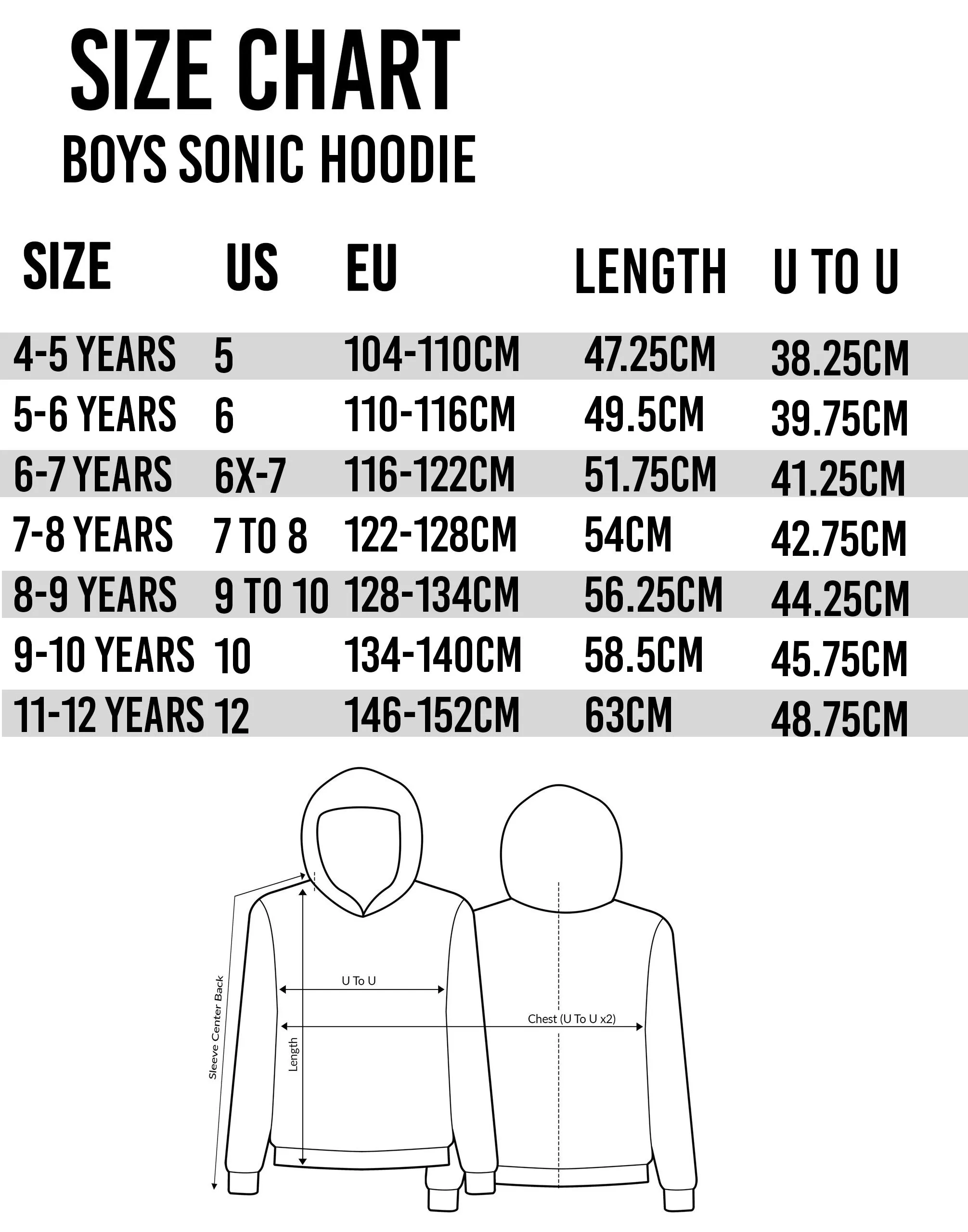 Sonic the Hedgehog Sonic Japanese Gamer Boys Black Hoodie