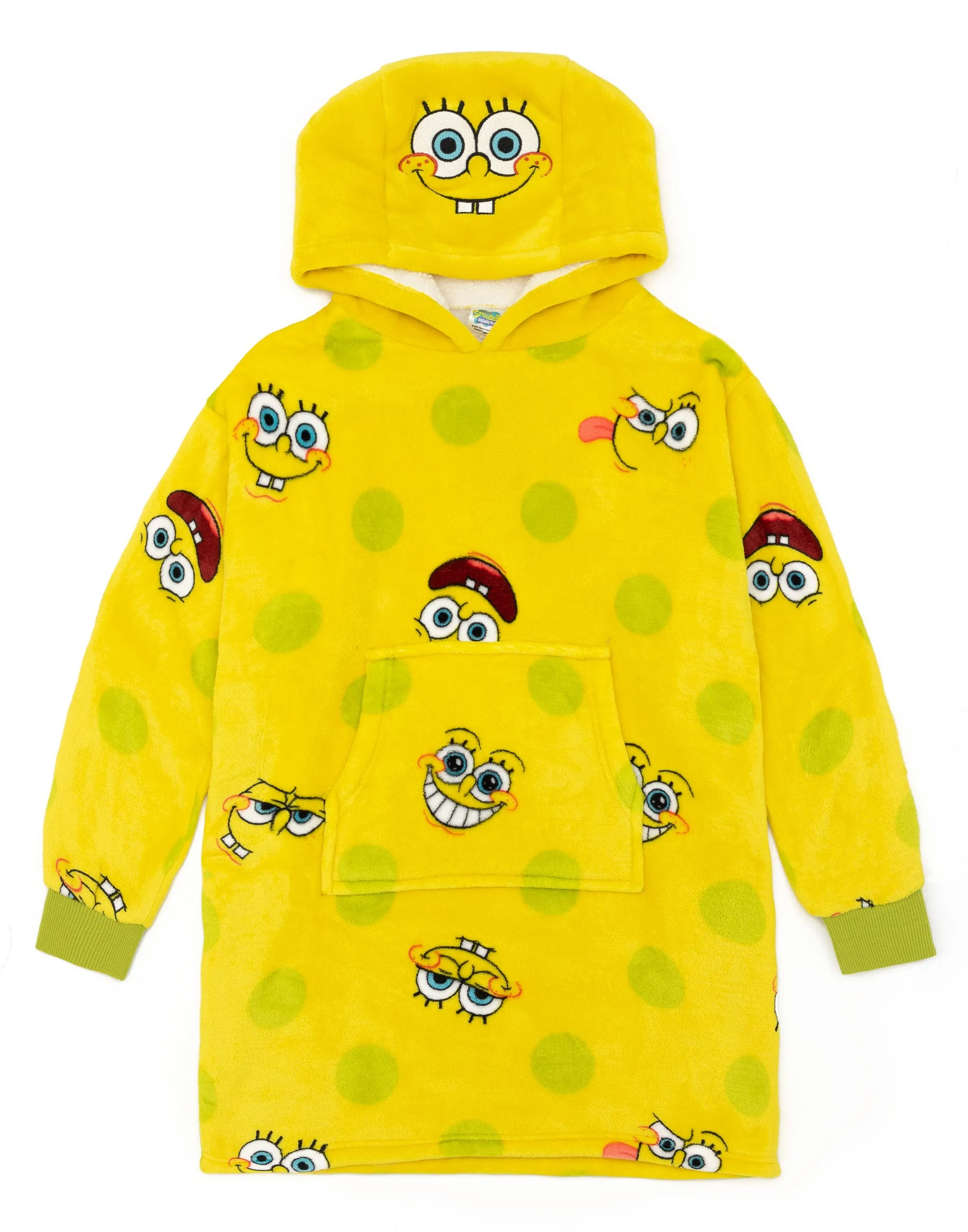 SpongeBob SquarePants Kids Yellow Blanket Hoodie