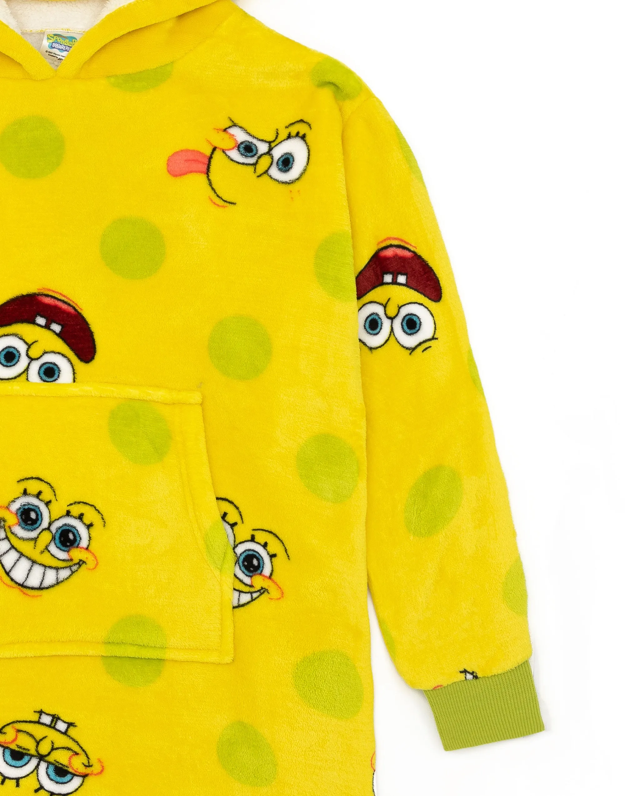 SpongeBob SquarePants Kids Yellow Blanket Hoodie