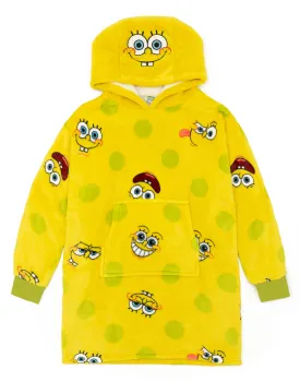 SpongeBob SquarePants Kids Yellow Blanket Hoodie