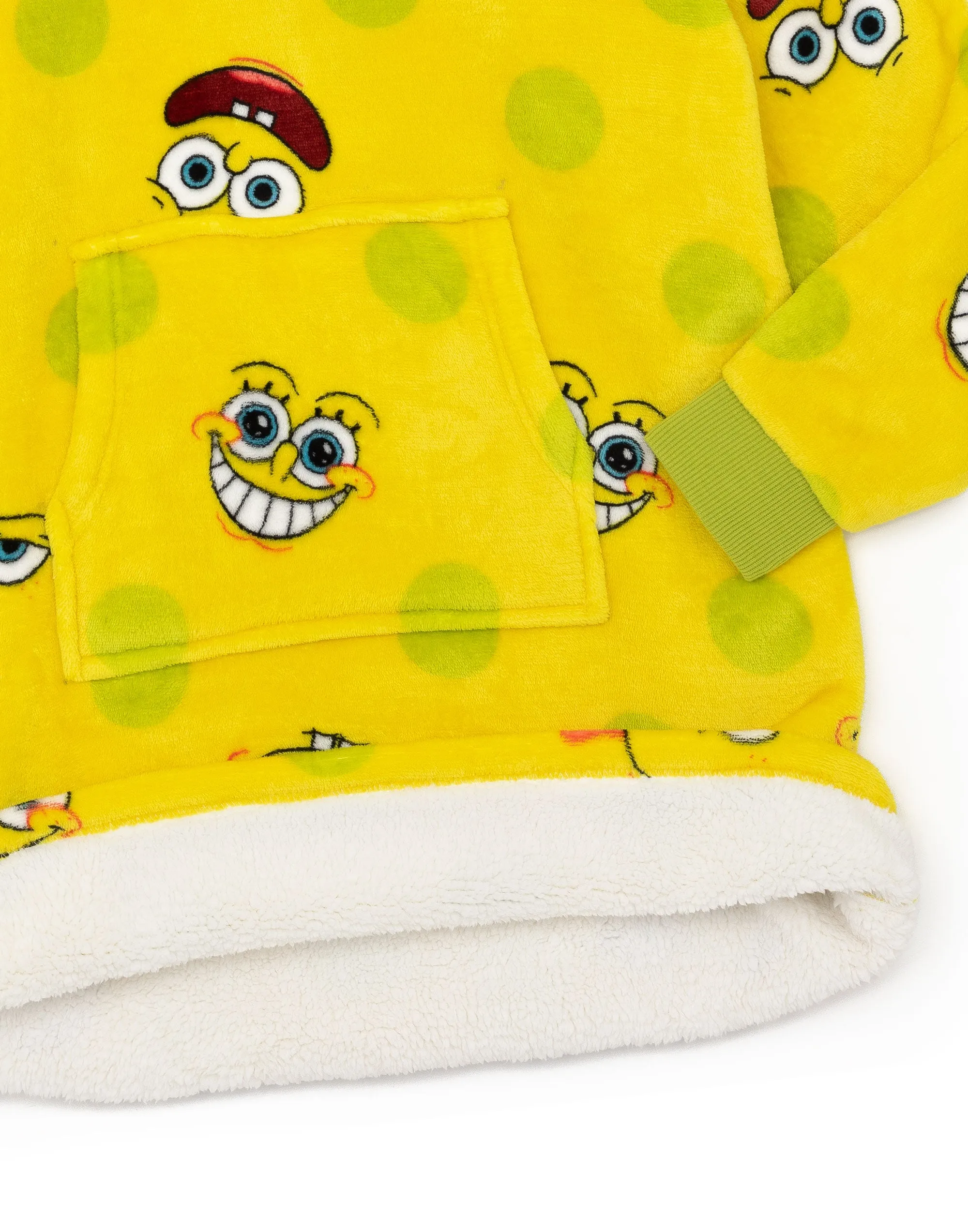 SpongeBob SquarePants Kids Yellow Blanket Hoodie