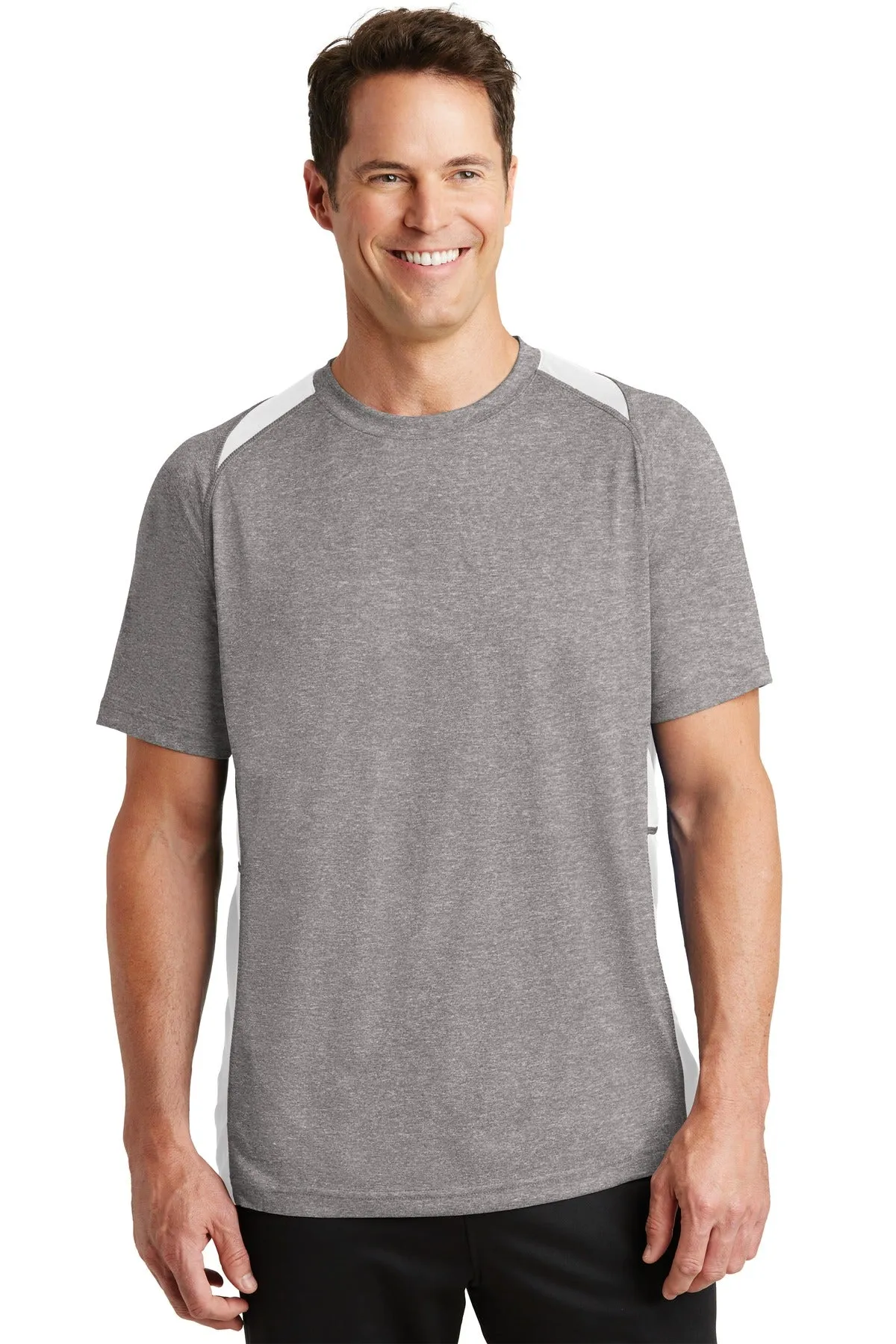 Sport-Tek® Heather Colorblock Contender™ Tee. ST361