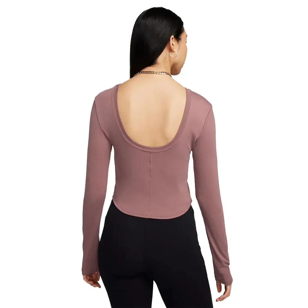 Sportswear Chill Knit Mini-Rib Long-Sleeve Top