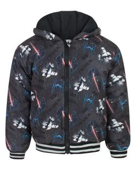 Star Wars Boys Grey Long Sleeve Zip Jacket