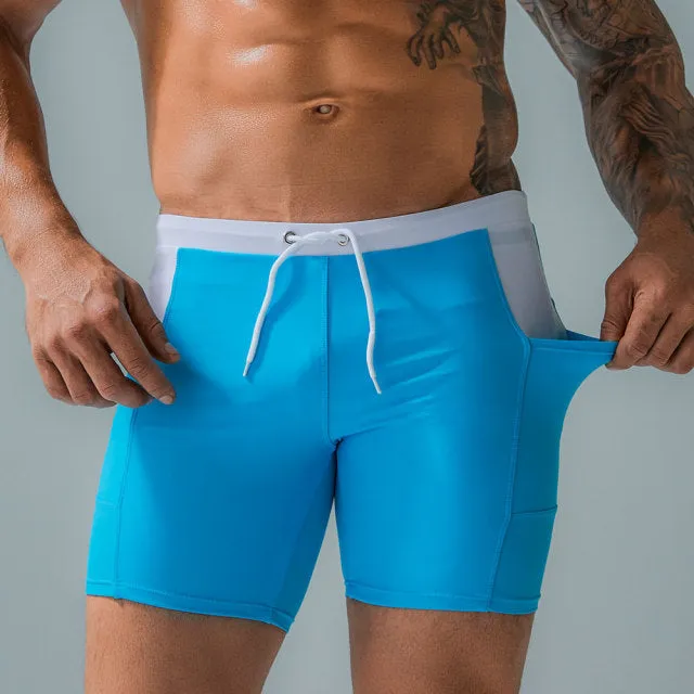 Swimwear Swim Pants Solid Stretch swimming  Man