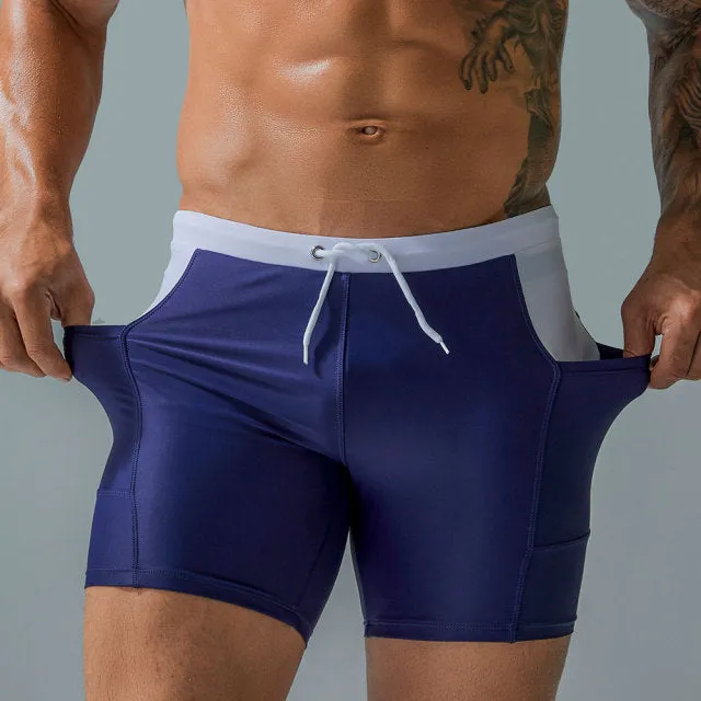 Swimwear Swim Pants Solid Stretch swimming  Man