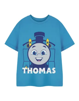 Thomas and Friends Character Boys Blue Short Sleeved T-Shirt