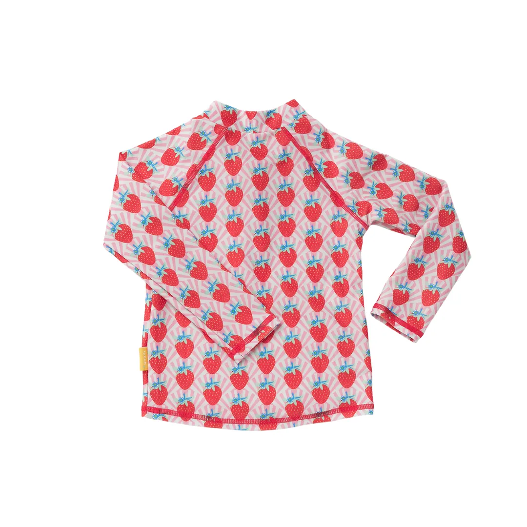 Tyoub Long Sleeve Rash Guard Recycled Strawberry Sundae Kids