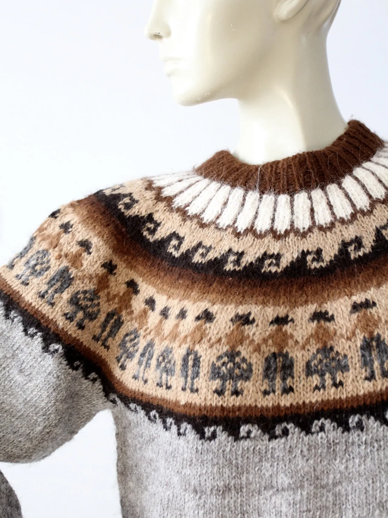 vintage alpaca sweater