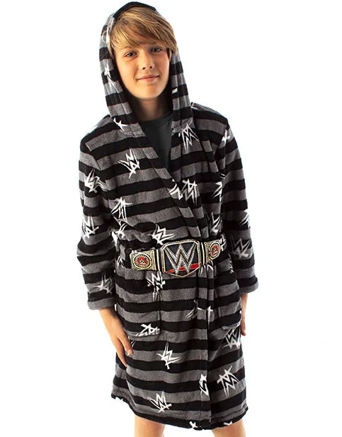 WWE Dressing Gown for Boys Bathrobe Wrestling Championship Title Belt