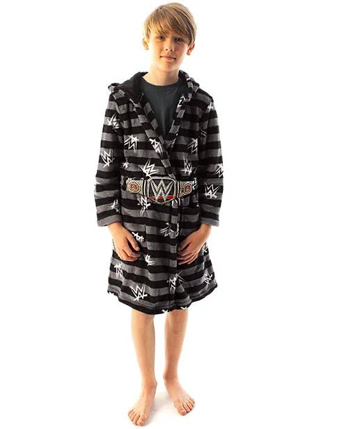 WWE Dressing Gown for Boys Bathrobe Wrestling Championship Title Belt